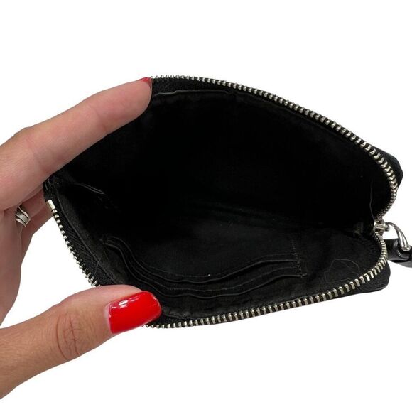 Coach Floral Print Leather Wristlet - Picture 7 of 8